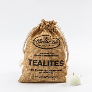 10-Count Jute Bag Tealites - Ivory