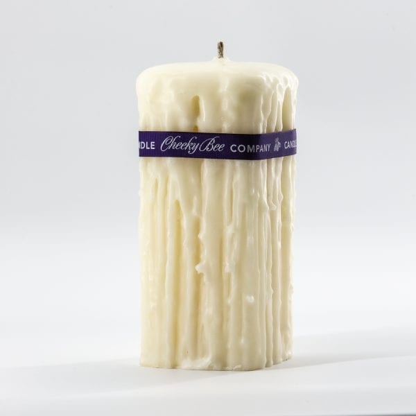 #67 - Square Drip Pillar - Ivory