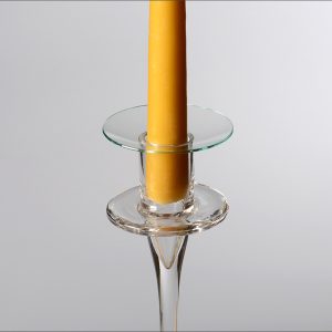 Bobeche Glass Wax Catcher