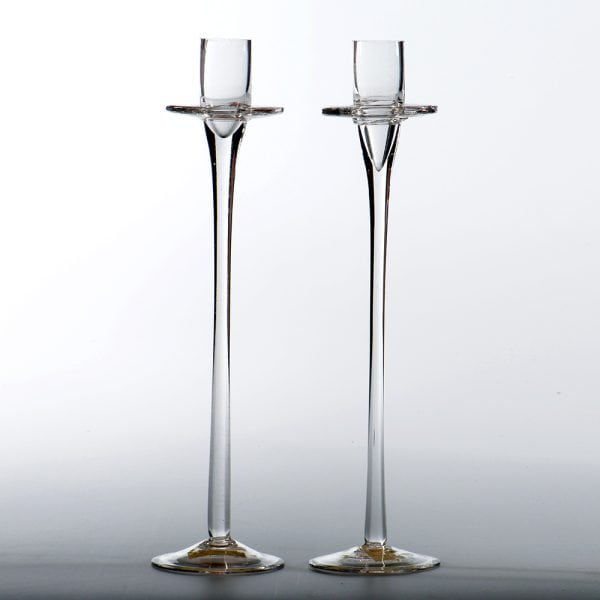 Glass Taper Candle Holder