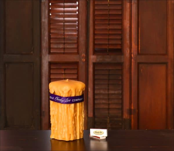#67 - Square Drip Pillar - Gold - Image 2
