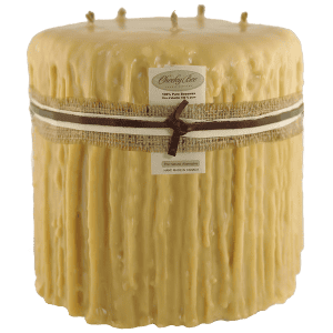 #MW07 - Round Multi-Wick Drip Pillar - Gold