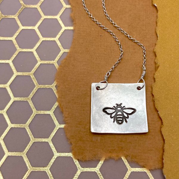 Sterling Silver Honey Bee Chain Necklace