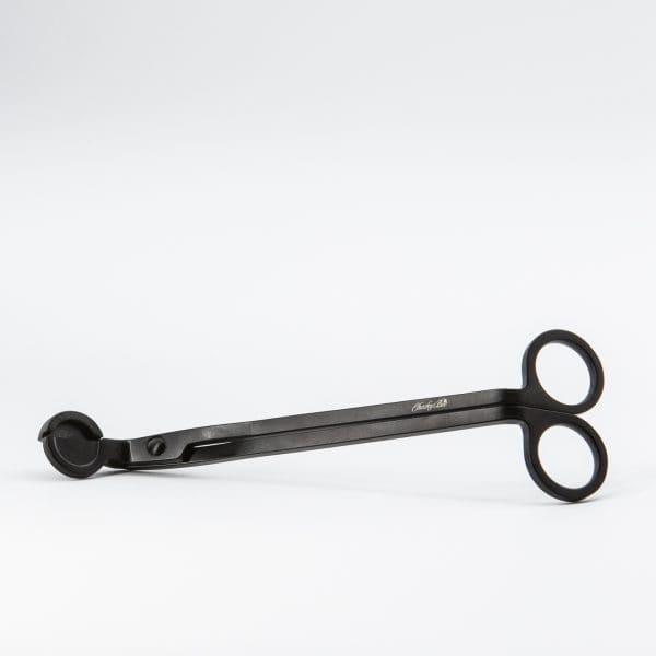 Branded Wick Trimming Scissors - Black