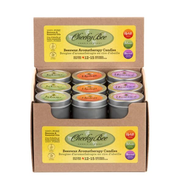 Essential Oil Aromatherapy Tins Display