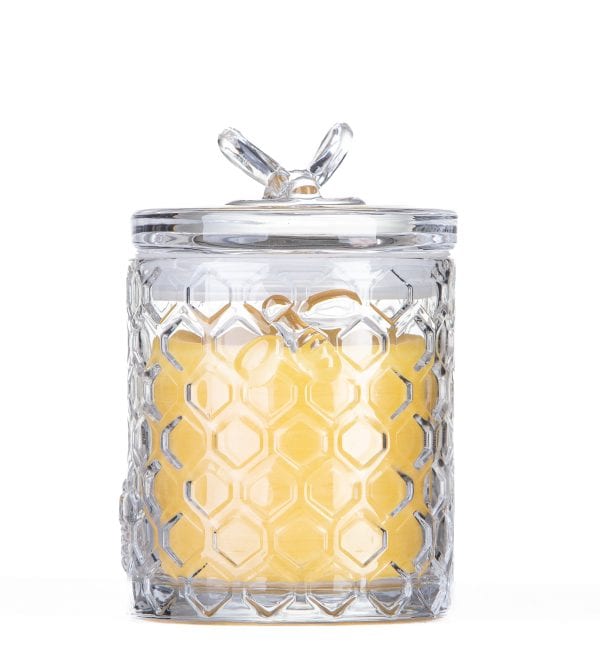 Bee Glass Honeypot